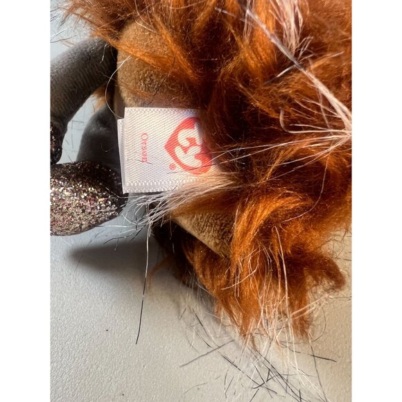 Ty Beanie Boo Orson Ostrich 6" Plush Toy Glitter Beak Feet Brown Collectible Toy - Picture 5 of 6